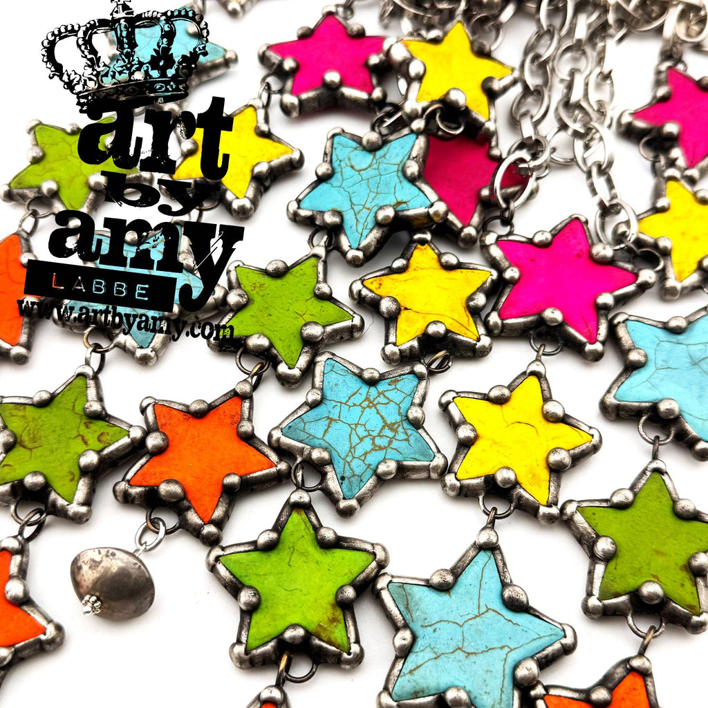 Star Drop Choker: Turquoise
