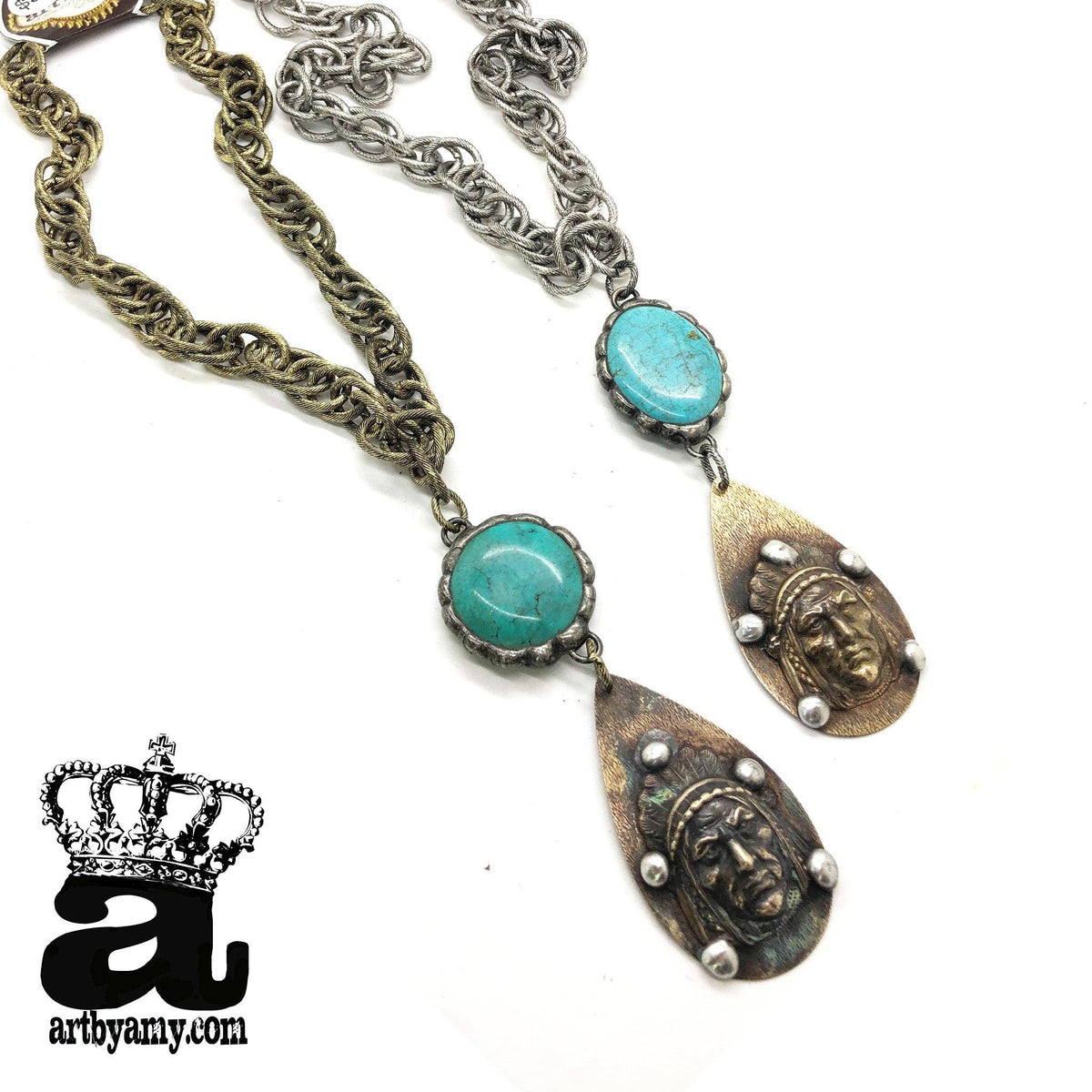 Big Chief Tablet: Antique Brass Chain