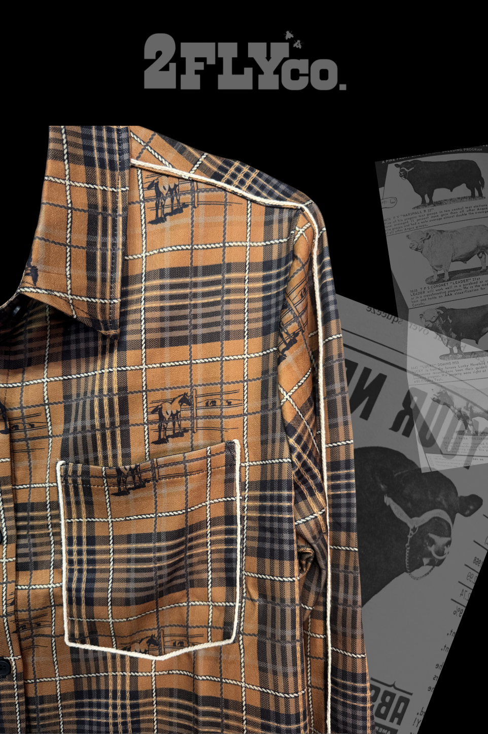 PLAID ROUNDUP TOP