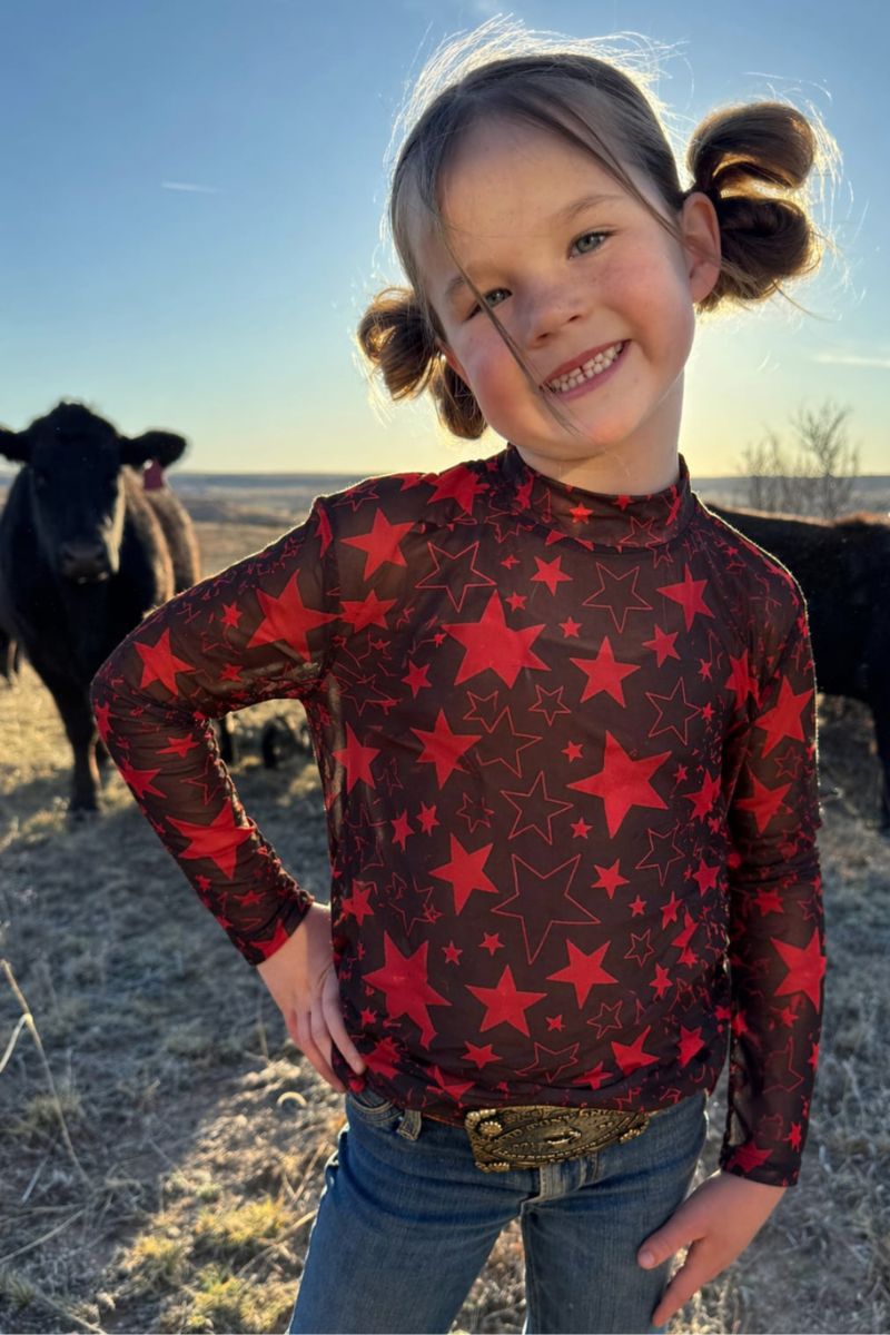 Go Team Go Red And Black Kids Mesh