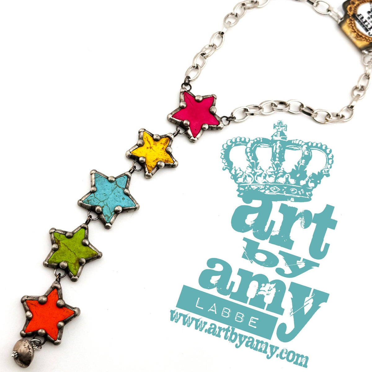 Star Drop Choker: Turquoise