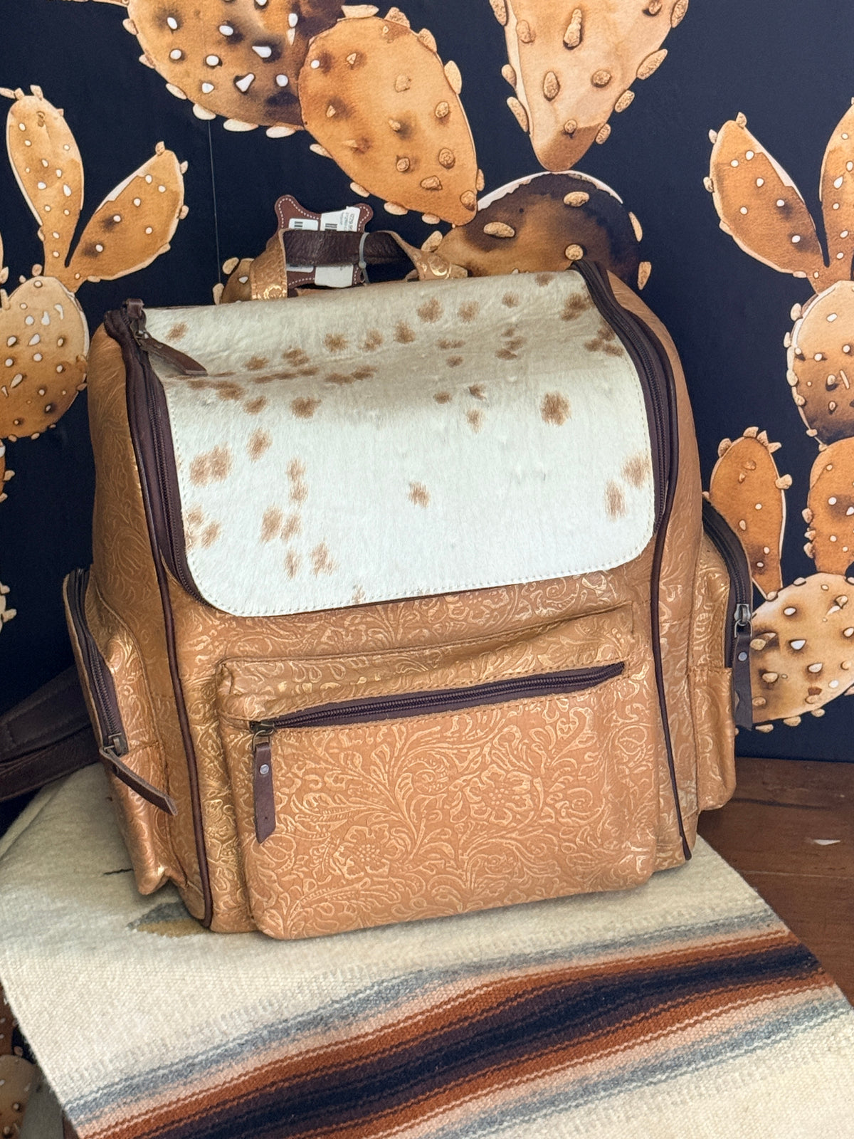 Gold Foil Backpack/Diaper Bag