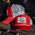 CattleWomen Are Prettier Printed Mesh Trucker Cap: Houndstooth