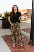 Vintage Western printed Wide Leg Pants