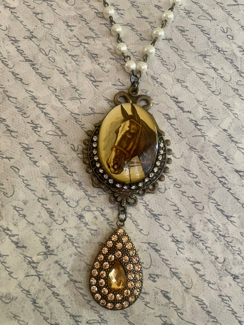 Vintage Horse Necklace
