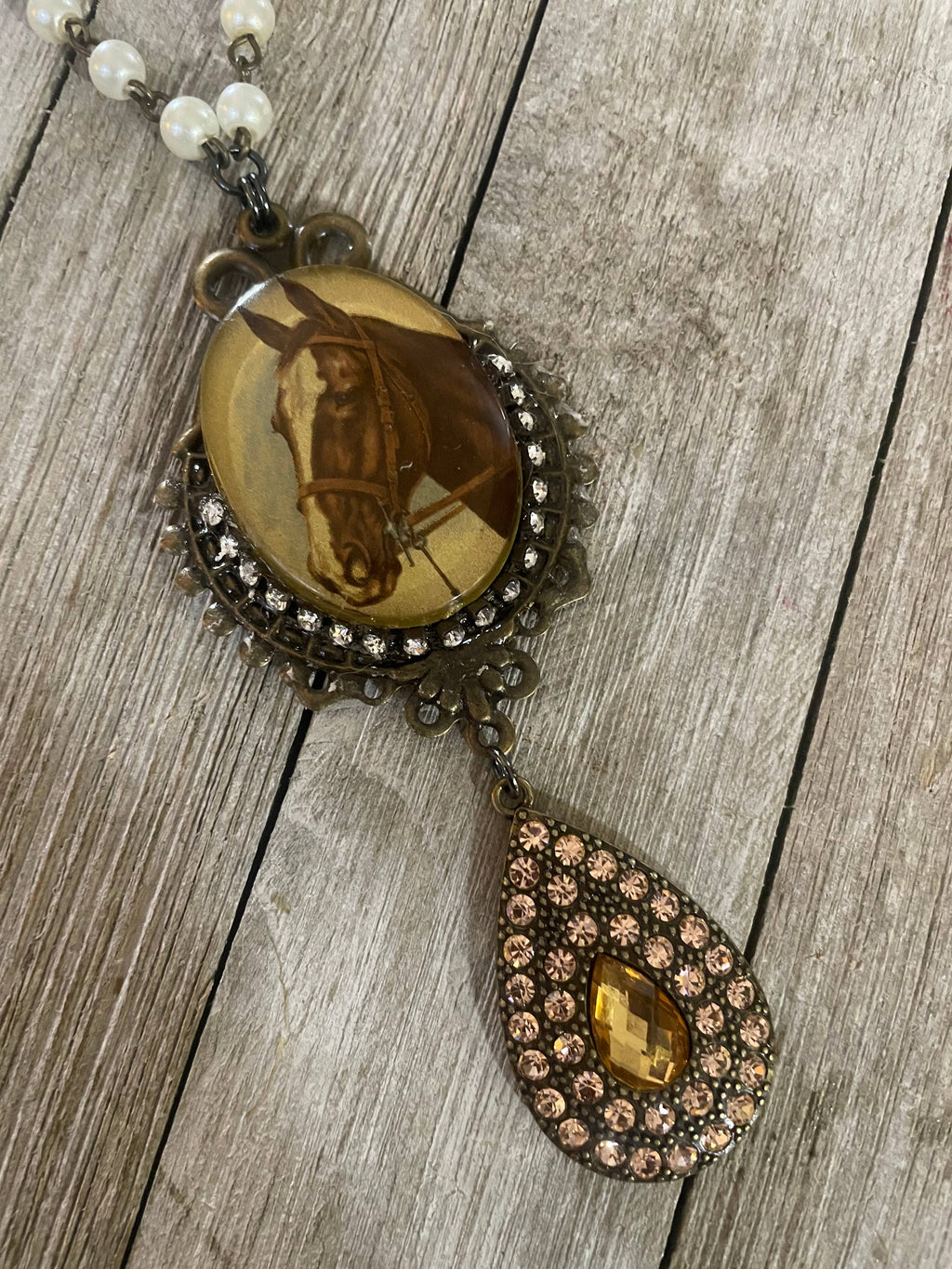 Vintage Horse Necklace