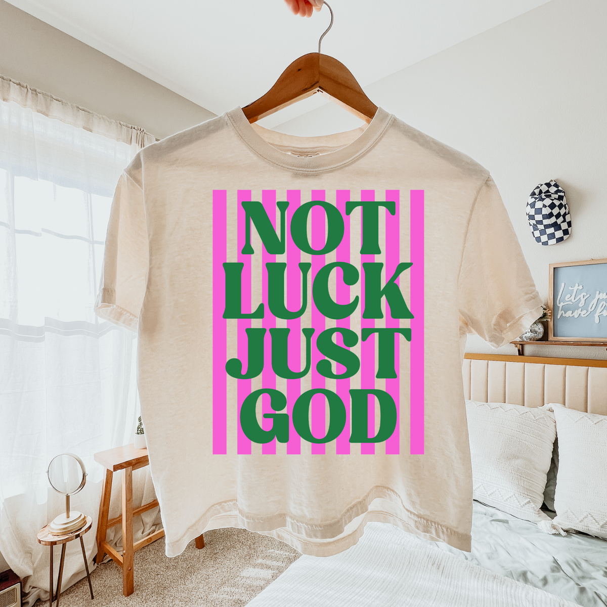 Not Luck Just GOD Boxy Cropped Tee