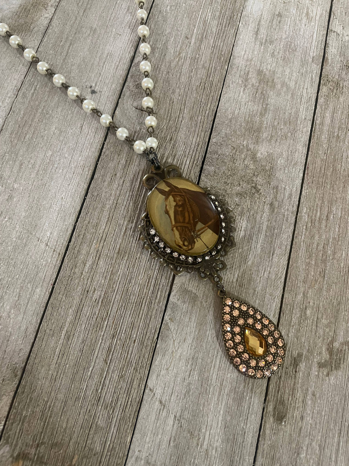 Vintage Horse Necklace