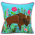 2ABCC19279_TLPK Bison In Paradise Cushion 18X18"