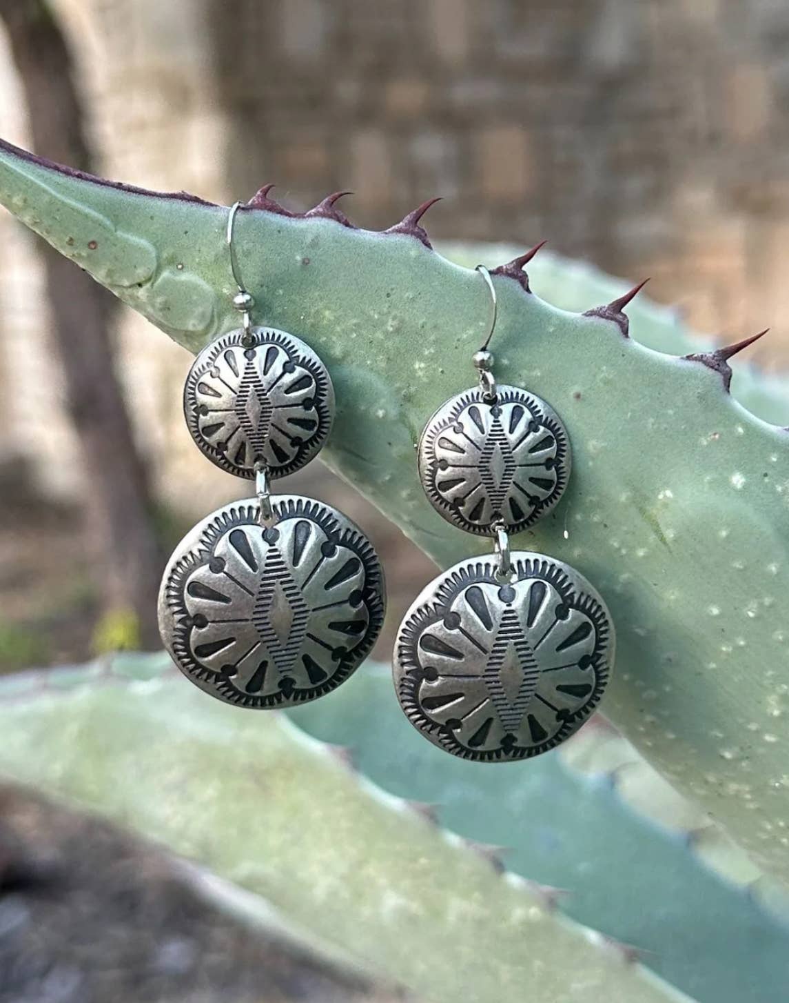 Double Concho Earring