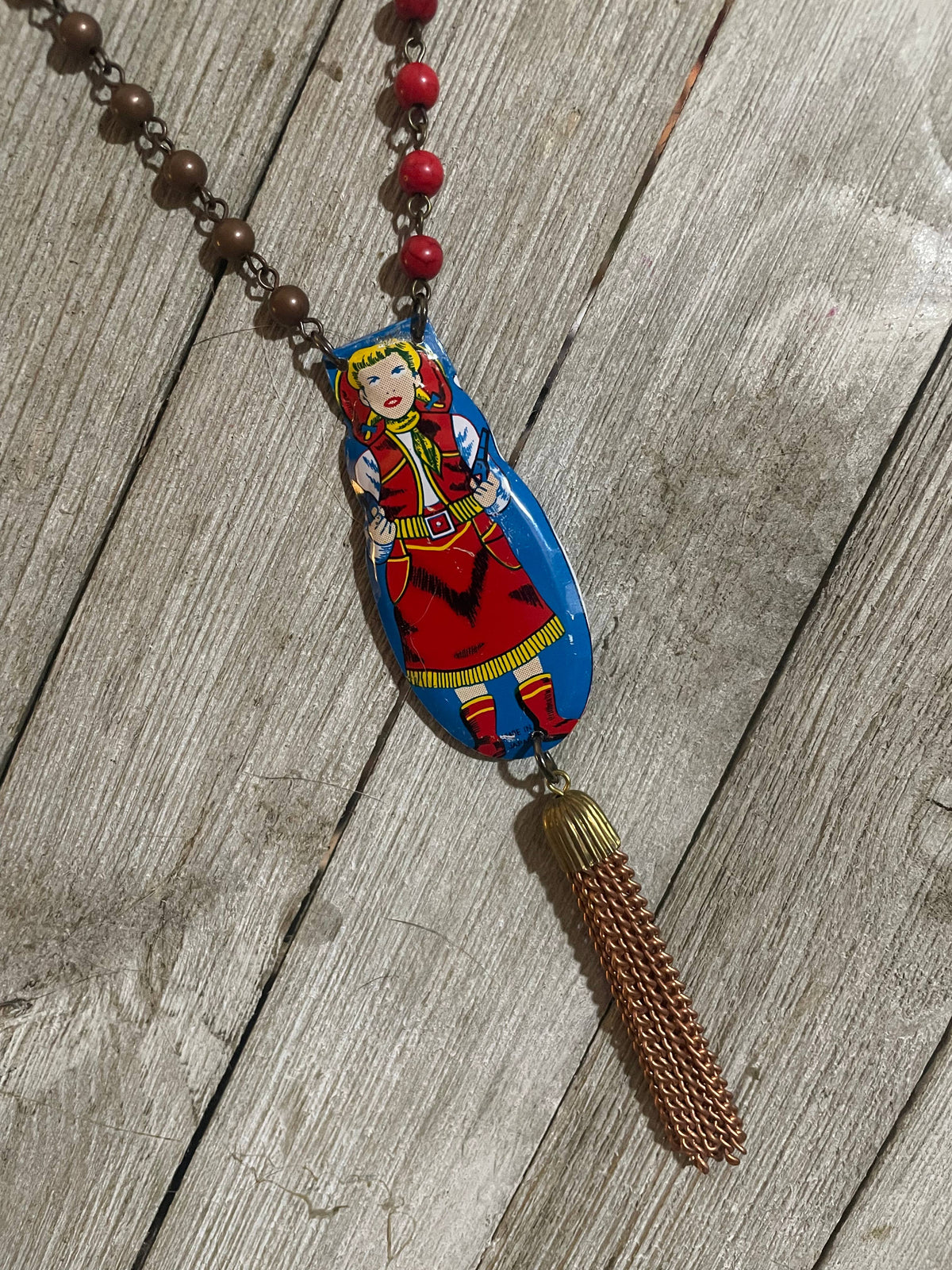 Retro western necklace 